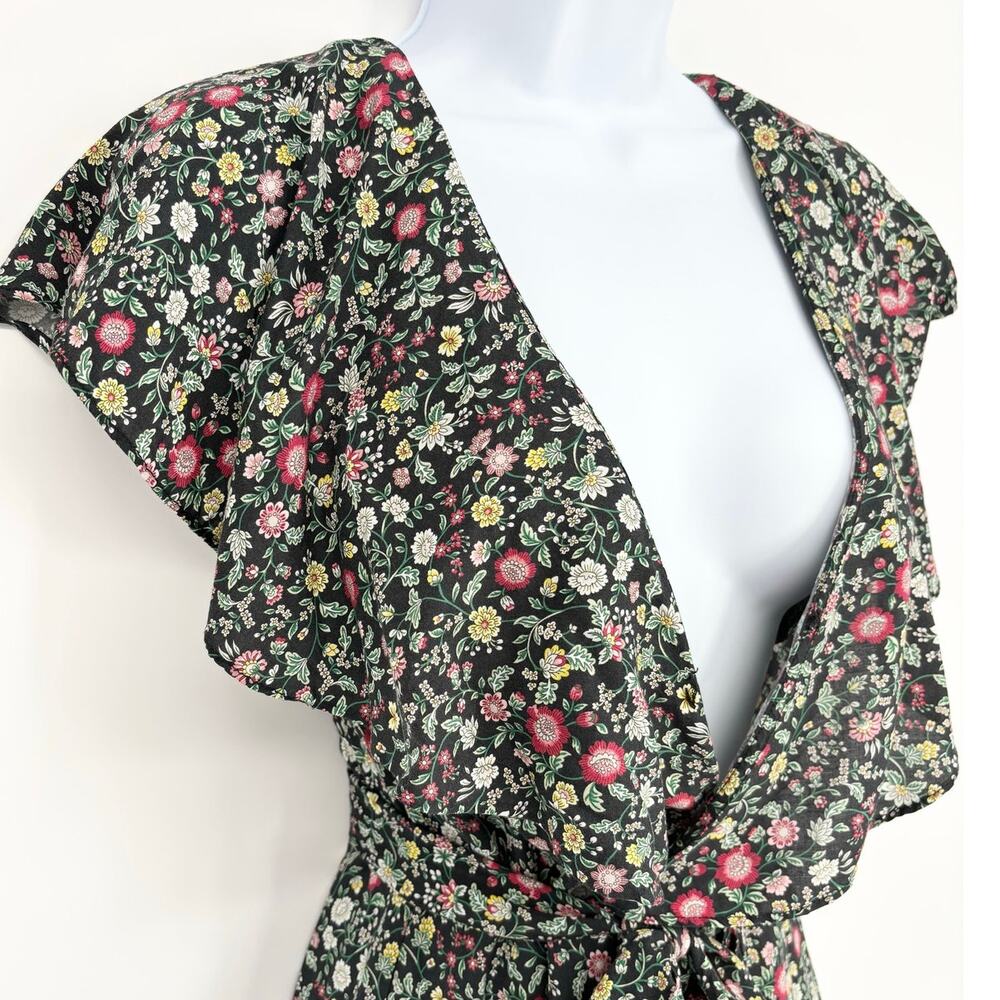 Abercrombie & Fitch Floral Ruffle Romper Size S - Picture 2 of 5